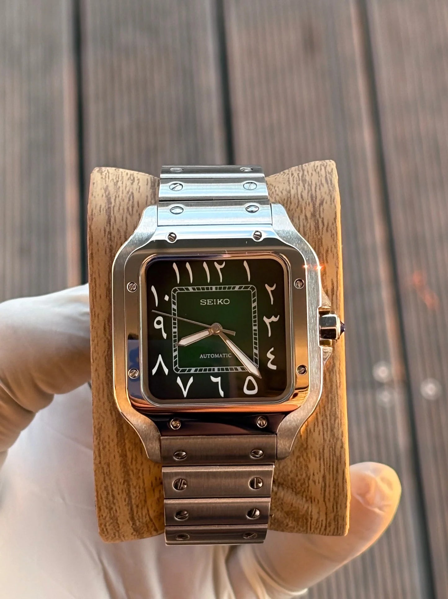 Seiko Santos Mod ‘Arabic Green Dial’ 39