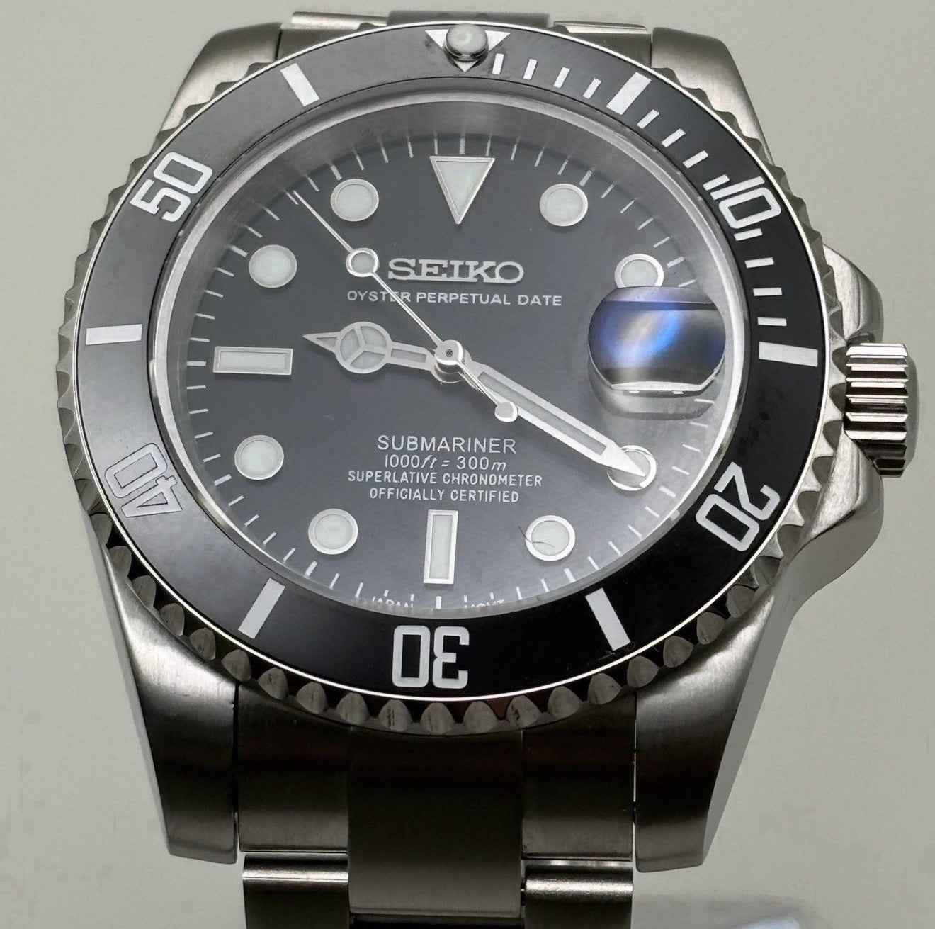 Seiko Submariner Mod ‘Black Steel’ 40