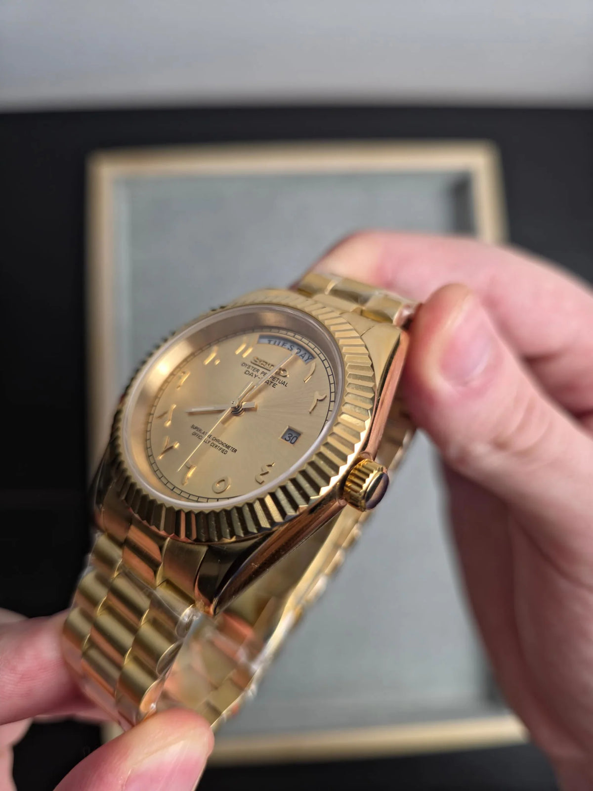Seiko Day-date ‘Full Gold Arabic Dial’ 39
