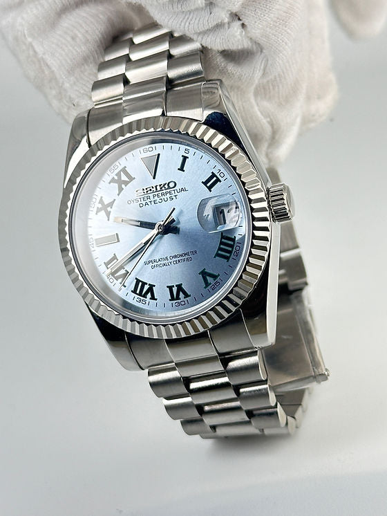 Seiko Date-just Mod ‘Blue Wimbledon Dial’ 36/39