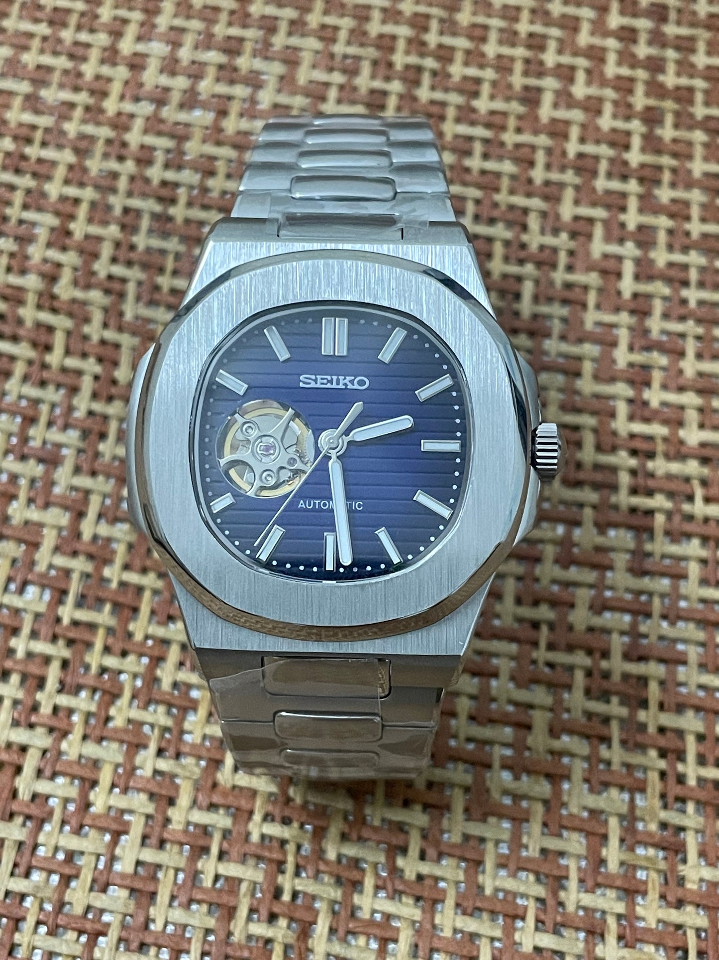 Open Heart Seiko Nautilus 40