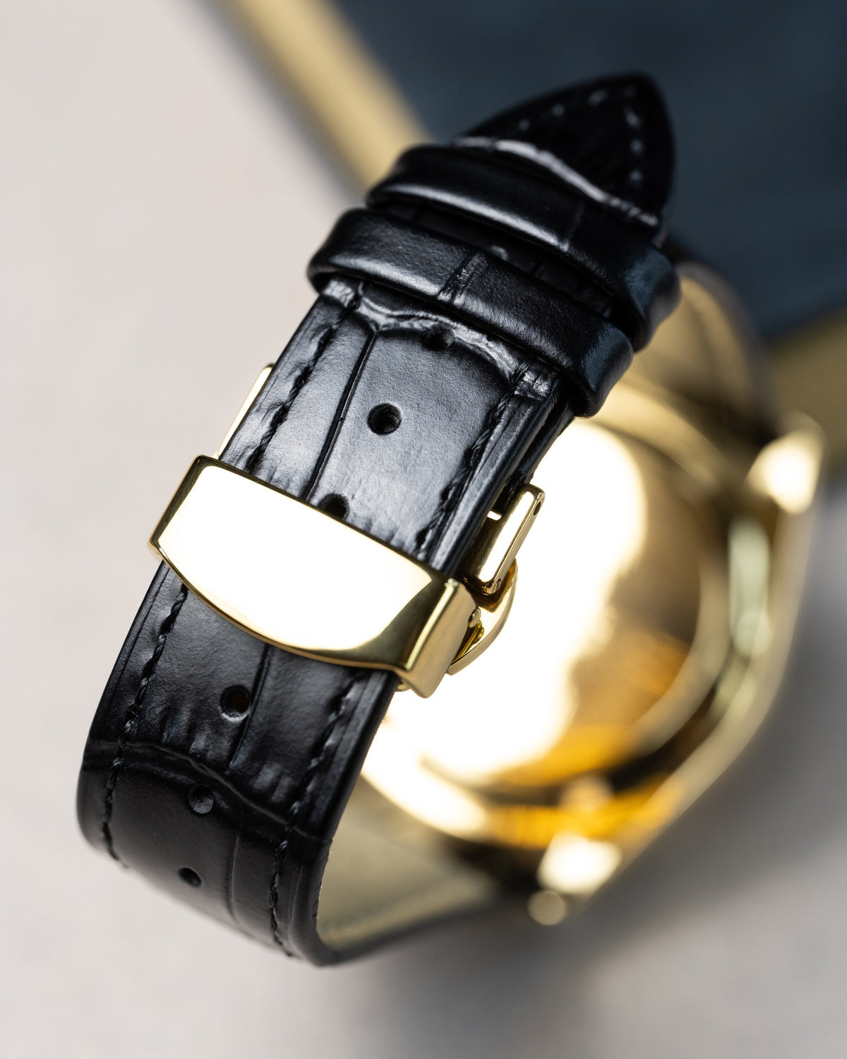 Seiko Date-just Mod ‘Gold Roman Dial Leather Strap’ 36/39
