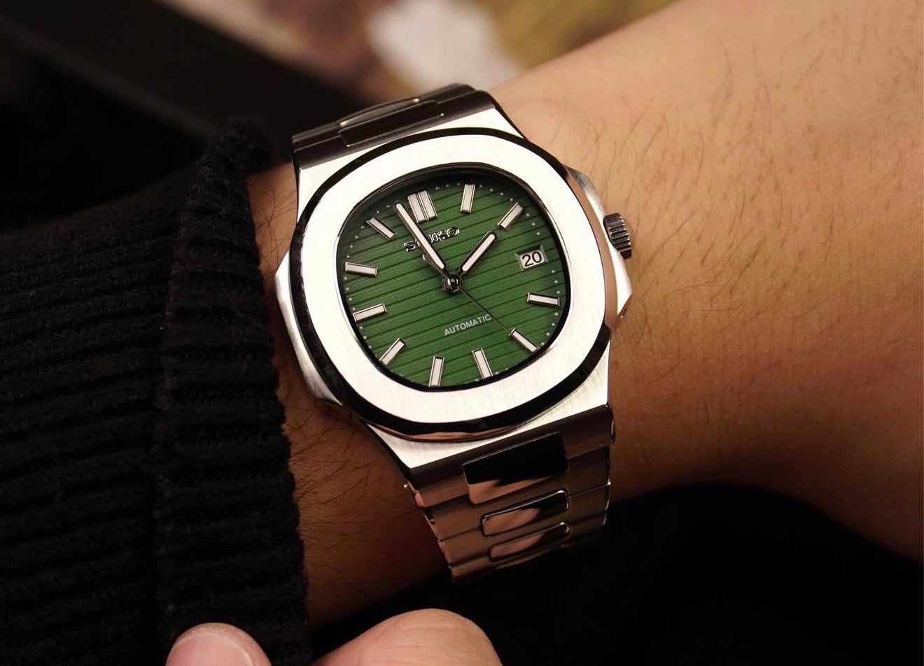 Seiko Nautilus Mod ‘Steel Green Dial’ 40