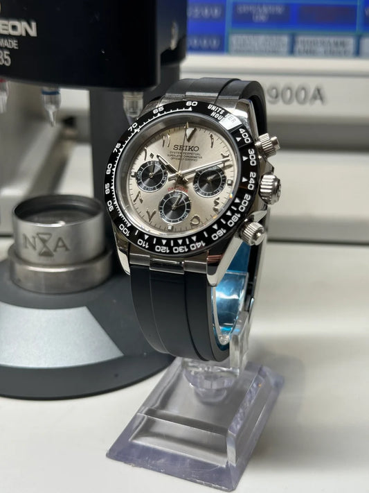 Seiko Daytona Mod Oysterflex ‘Ghost Arabic Dial’ 40
