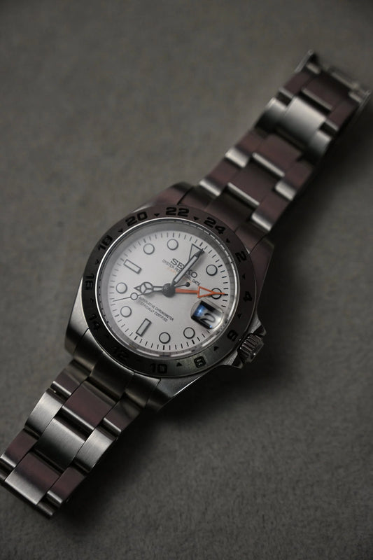 Seiko Explorer II GMT Mod ‘White Dial’ 40