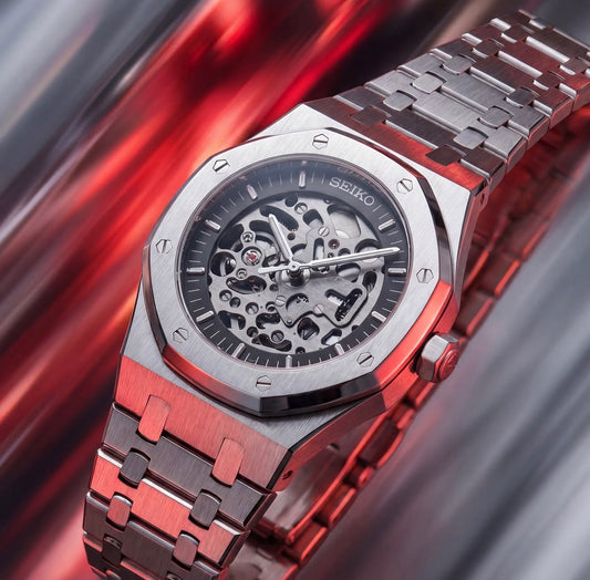 Seiko Royal Oak Mod ‘Steel Skeleton’ 41 (NH72)