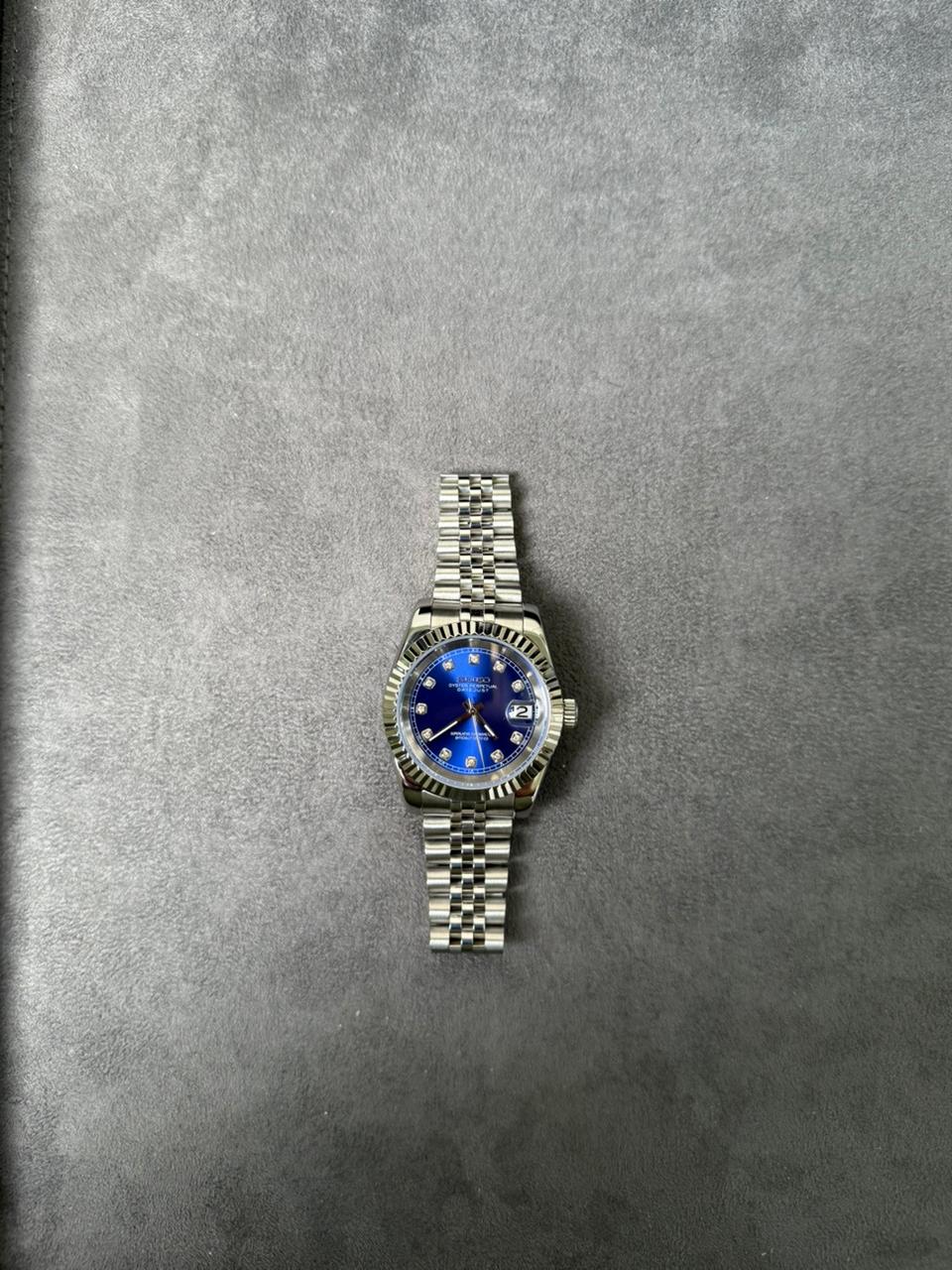 Seiko Date-just Mod ‘Blue Diamond Dial’ 36/39