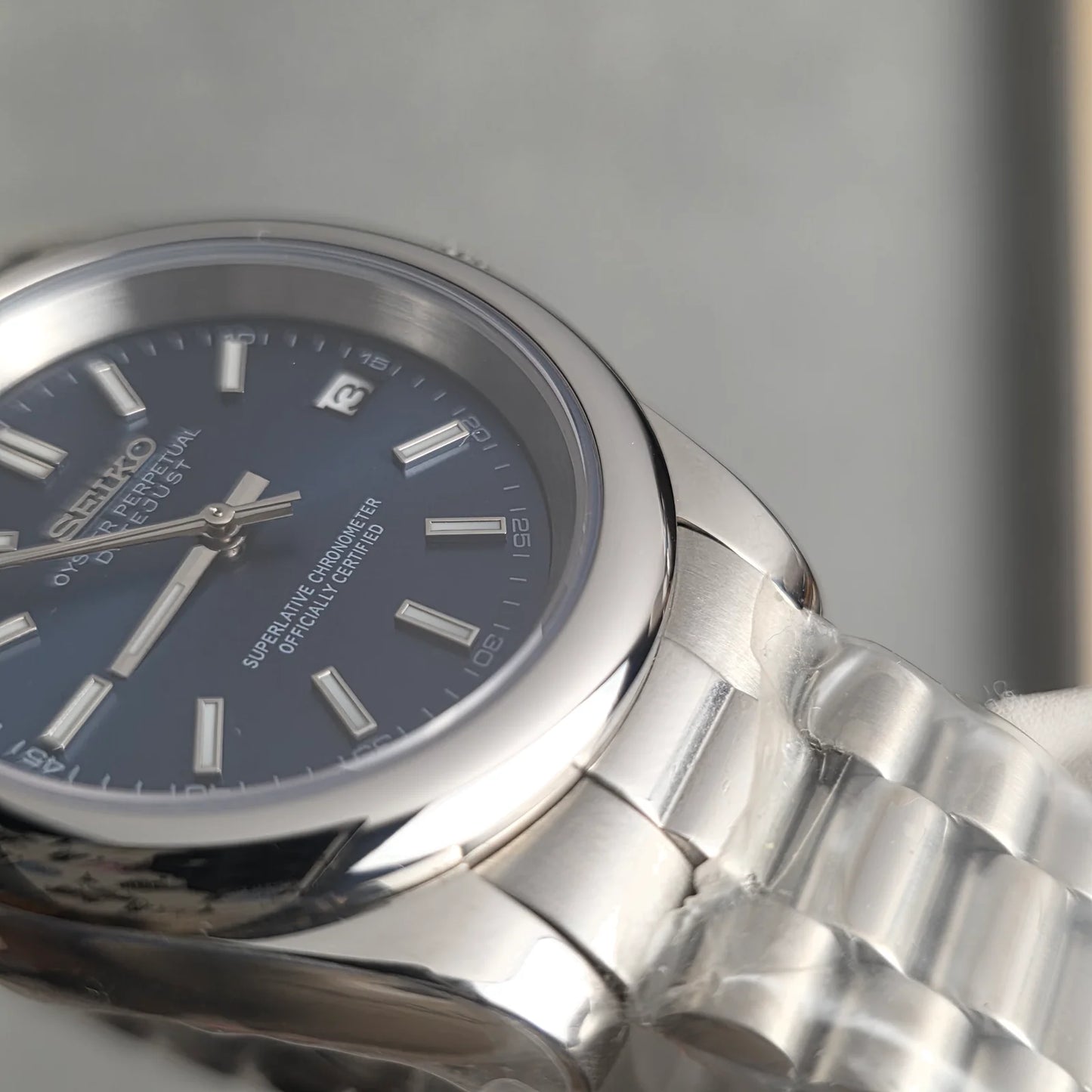 Seiko OP Mod ‘Date-just Ocean Blue Dial’ 36/39