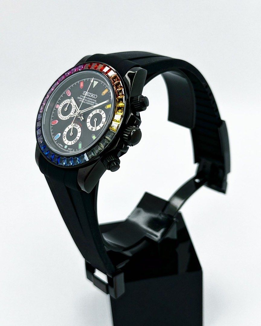 Seiko Daytona Mod ‘Black Rainbow Bezel’ 40