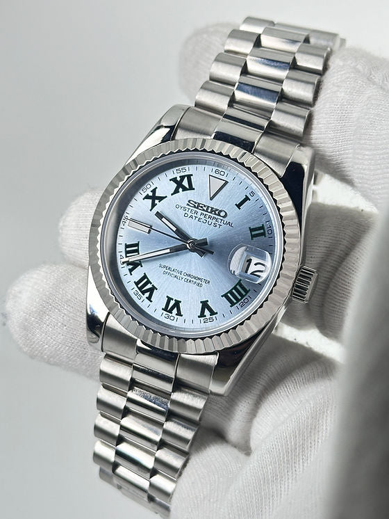 Seiko Date-just Mod ‘Blue Wimbledon Dial’ 36/39