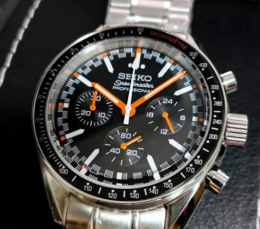Seiko Speedmaster Mod ‘Steel Orange/Black Dial’ 40