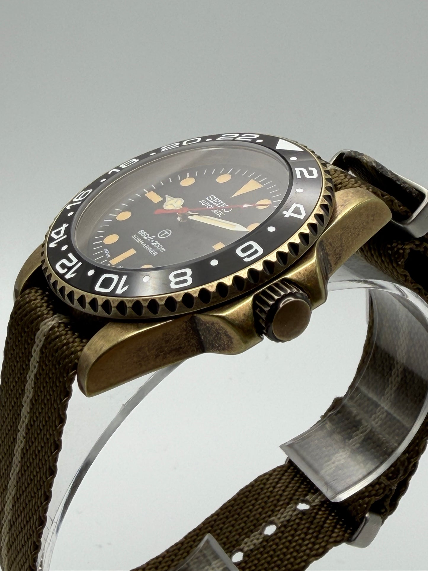 Seiko Vintage Submariner Mod ‘Bronze Case’ 40mm