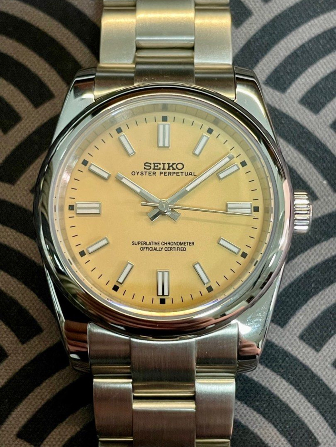 Seiko Oyster Perpetual Mod ‘Yellow Dial’ 36/39