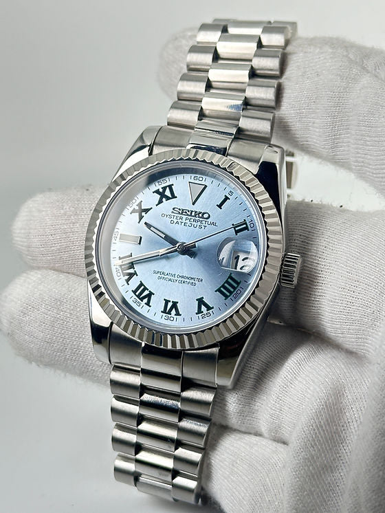 Seiko Date-just Mod ‘Blue Wimbledon Dial’ 36/39