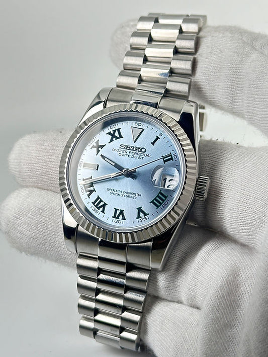 Seiko Date-just Mod ‘Blue Wimbledon Dial’ 36/39