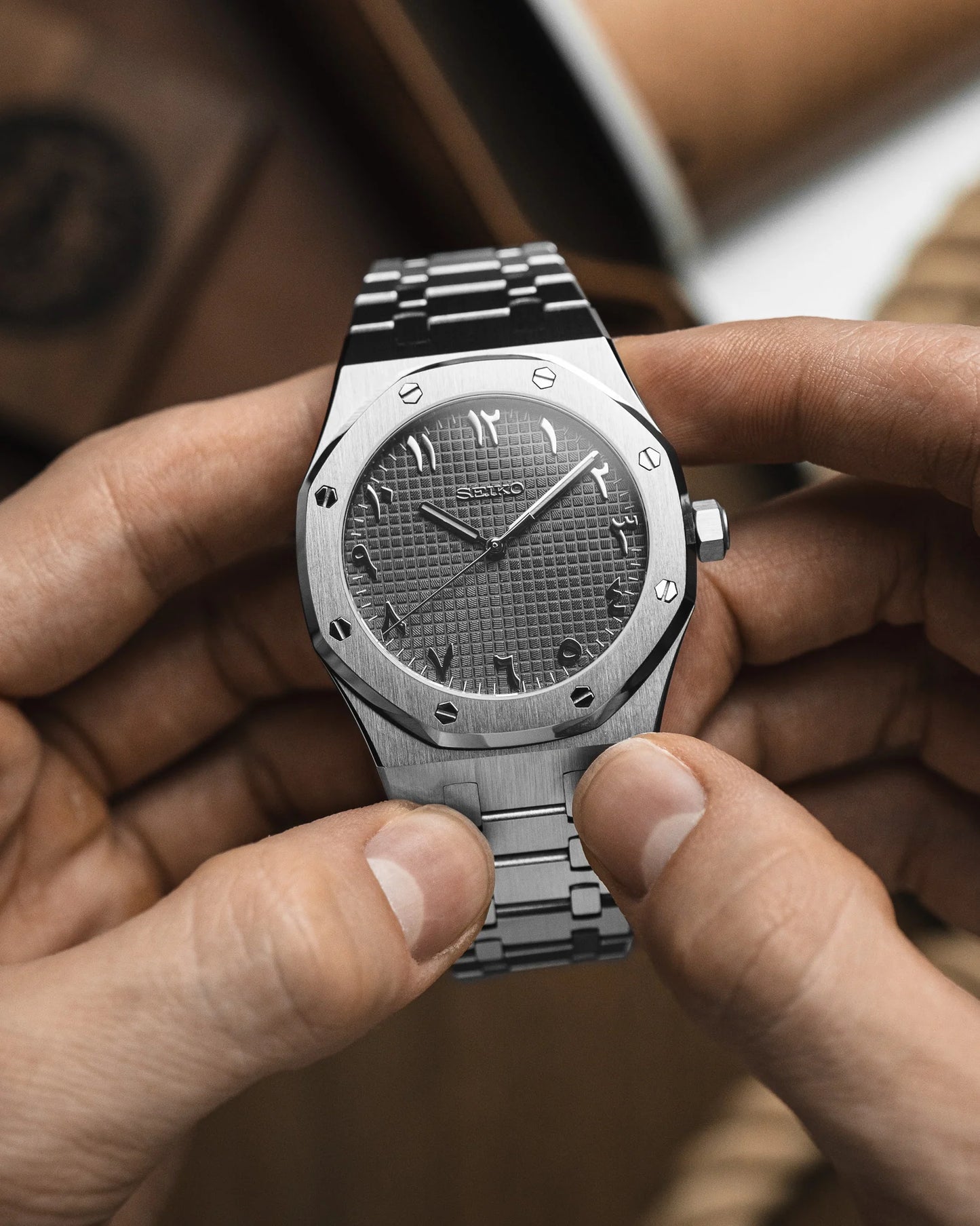 Seiko Royal Oak Mod ‘Gray Arabic Dial’ 41