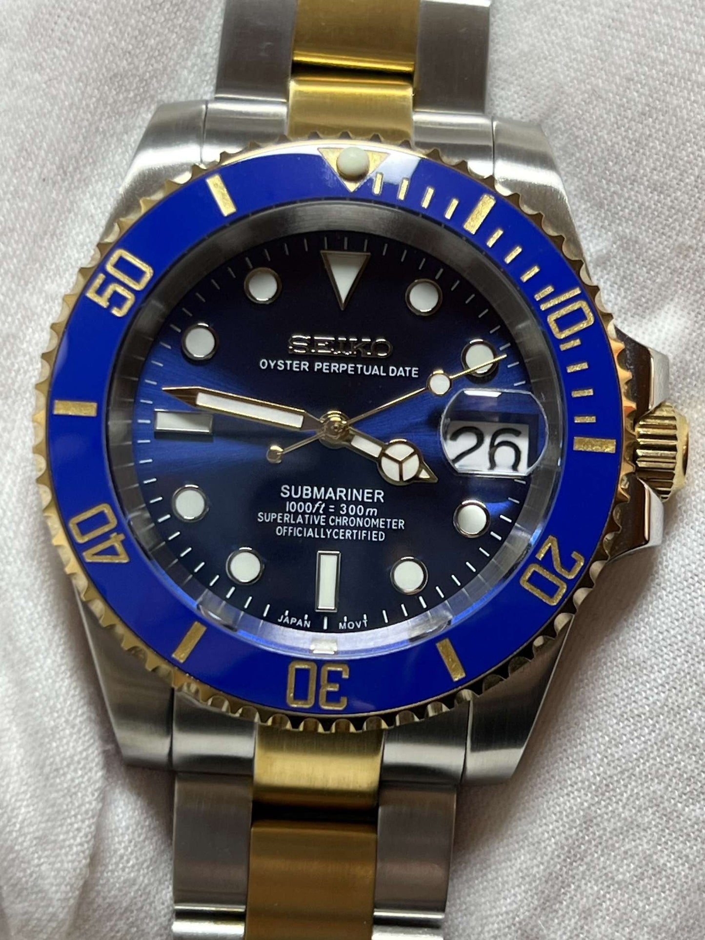 Seiko Submariner Mod Two-tone ‘Bluesy’ 40