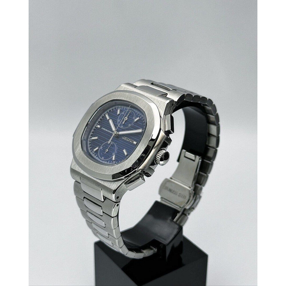 Seiko Nautilus Mod ‘Chronograph Blue Dial’ 40