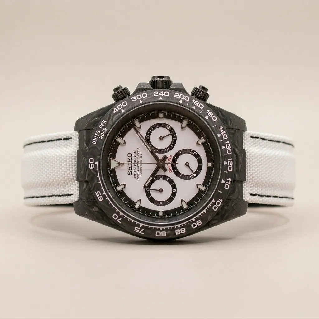 Seiko Daytona Mod Carbon Fibre ‘Panda’ 40