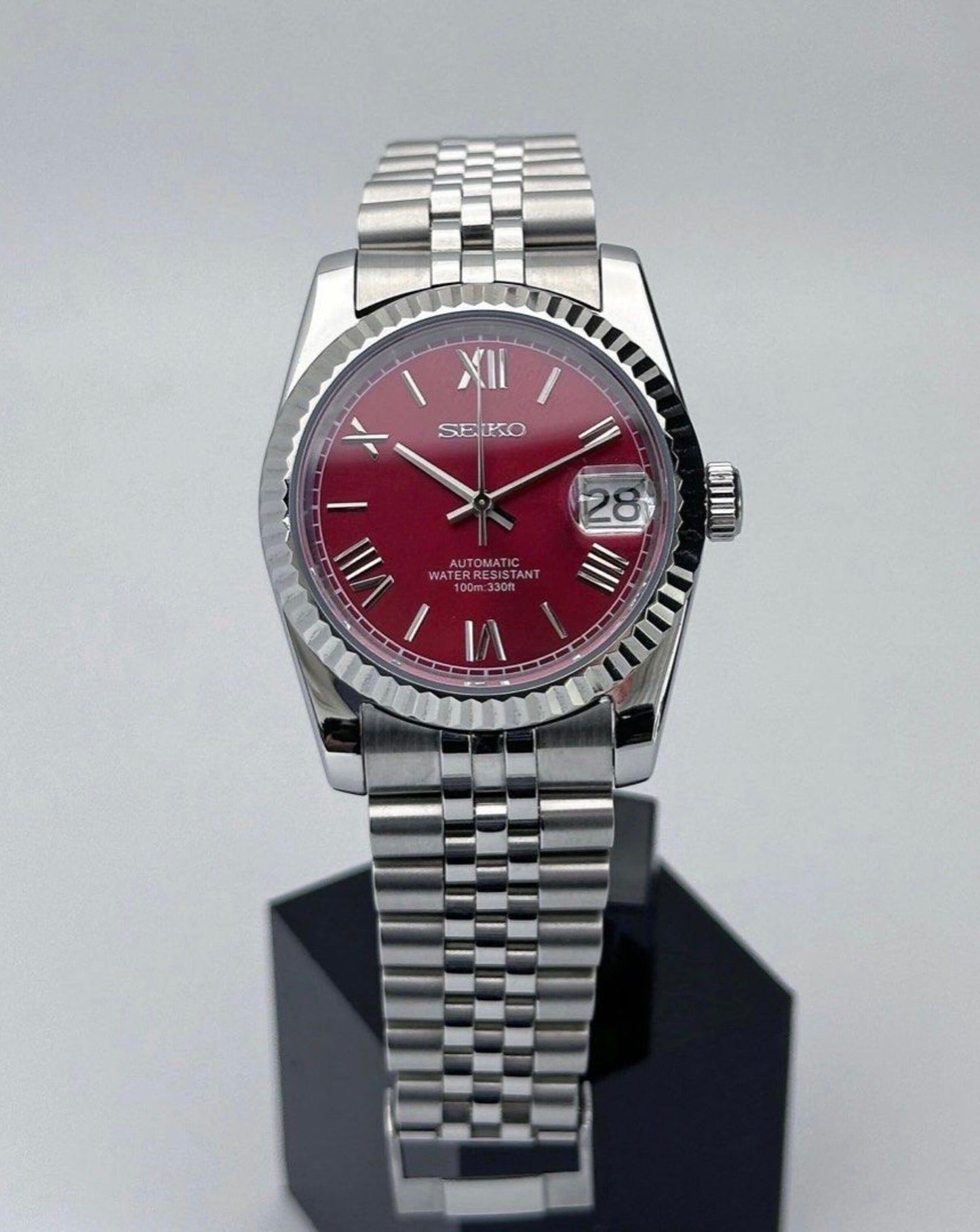 Seiko Datejust Mod ‘Scarlet Red Dial’ 36/39