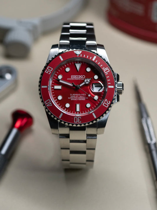 Seiko Submariner Mod ‘Red Sub’ 40