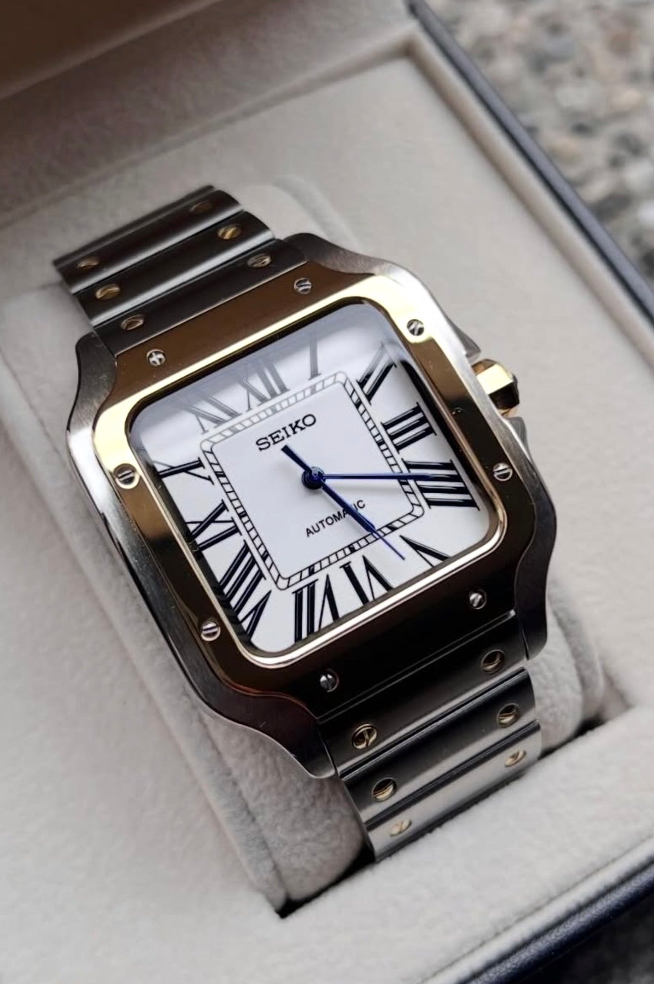 Seiko Santos Mod Gold Two-tone ‘White Dial Automatic’ 39