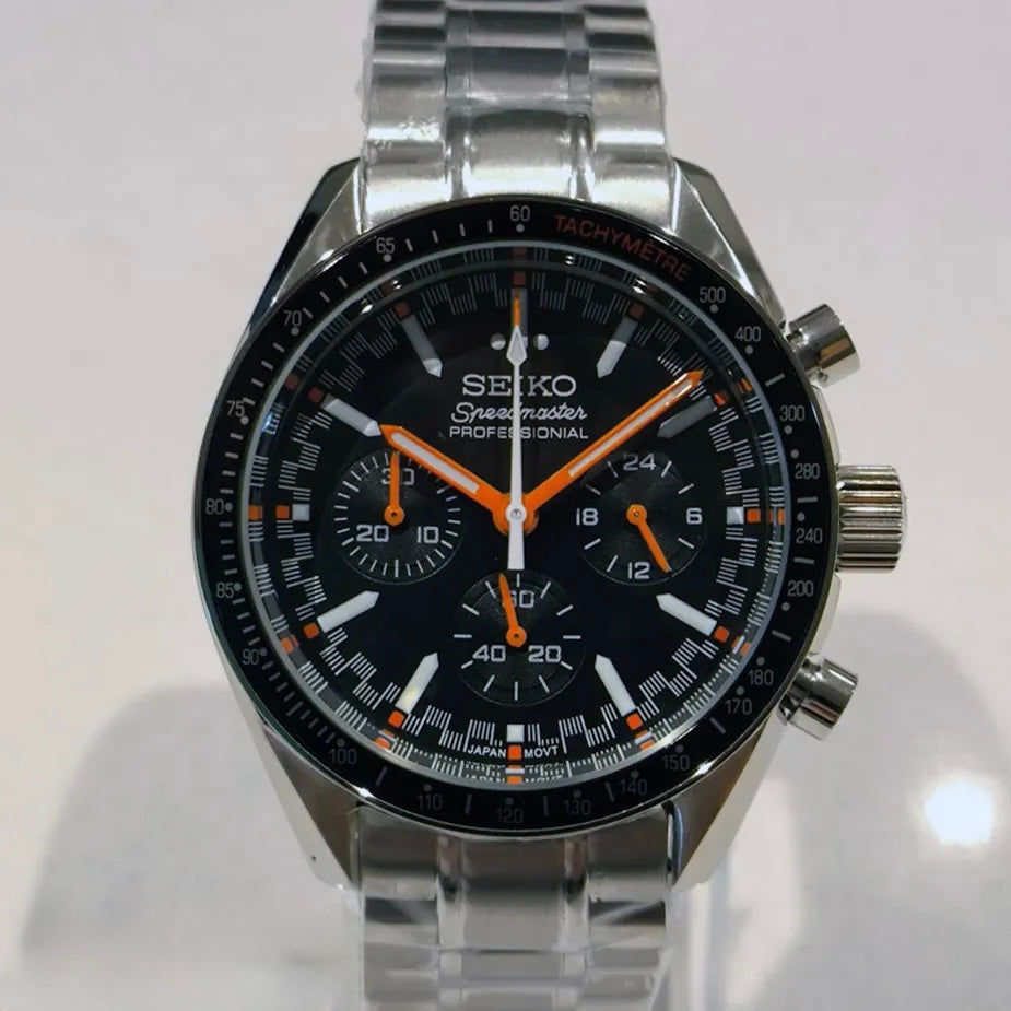 Seiko Speedmaster Mod ‘Steel Orange/Black Dial’ 40