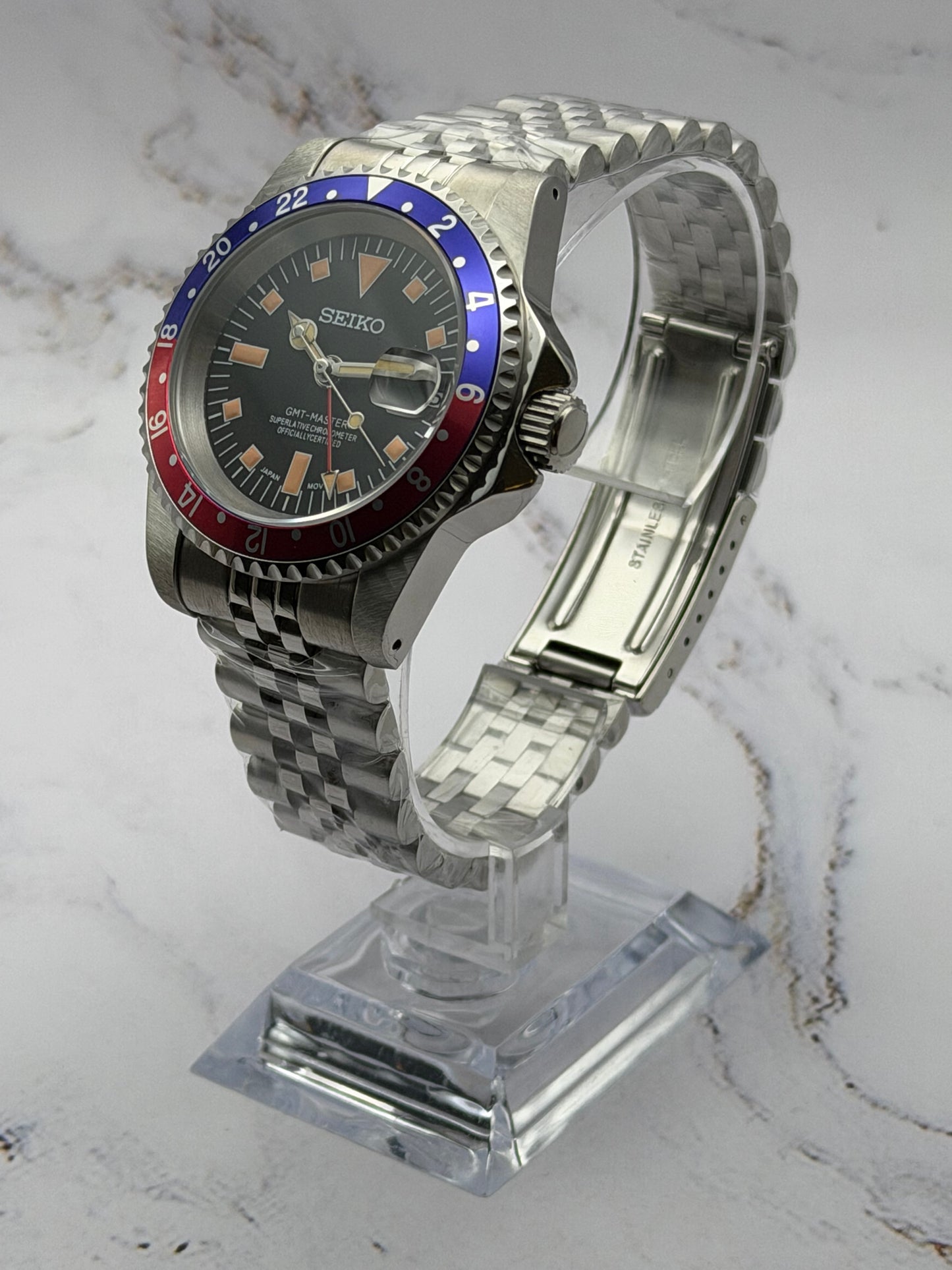 Seiko Vintage GMT- Master Mod ‘Pepsi’ 40
