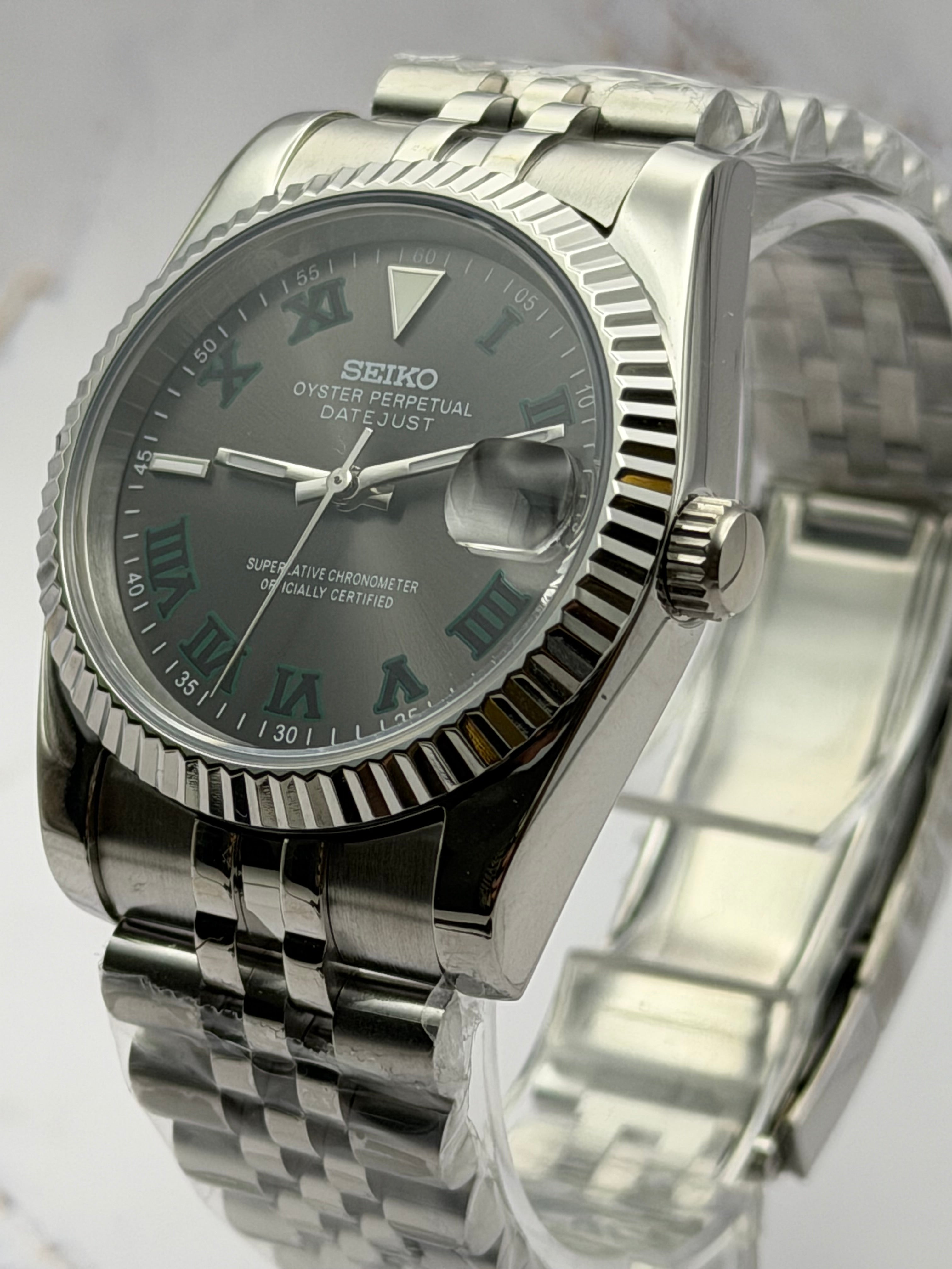 Seiko Date-just mod 'Wimbledon Dial' 36/39 – NH35 Mod Watch Shop