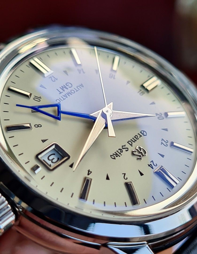 GS Mod GMT Elegance ‘Cream Dial Leather Strap 39