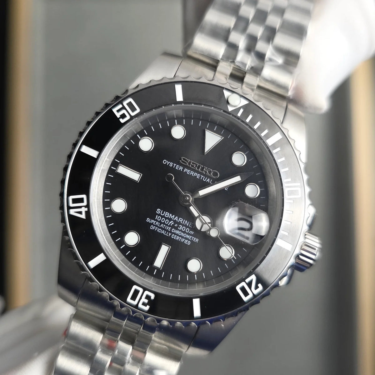 Seiko Submariner Mod ‘Black Dial-Jubilee’ 40