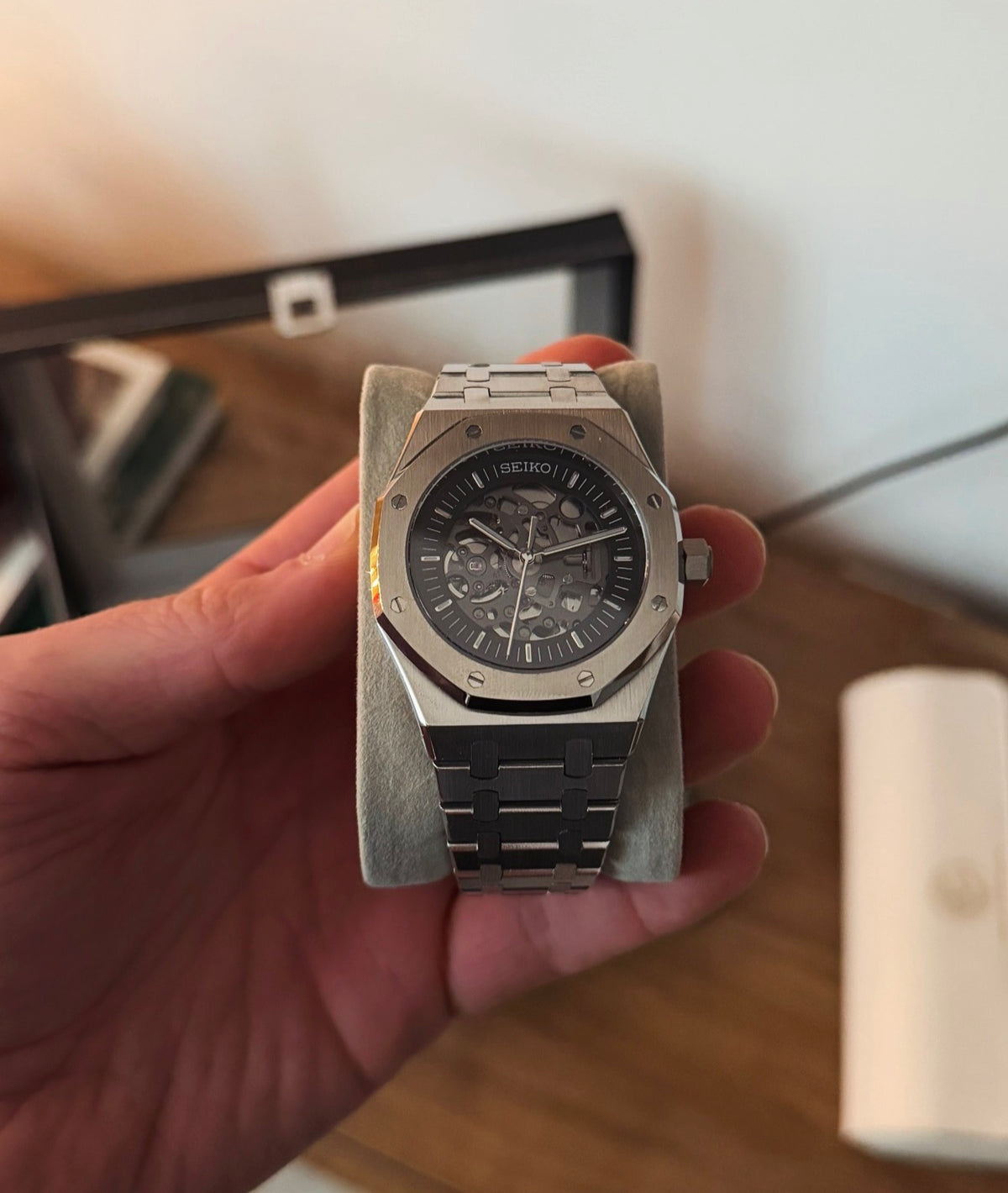 Seiko Royal Oak Mod ‘Steel Skeleton’ 41 (NH72)