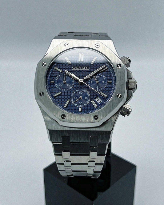 Seiko Royal Oak Mod ‘Blue Chrono’ 42