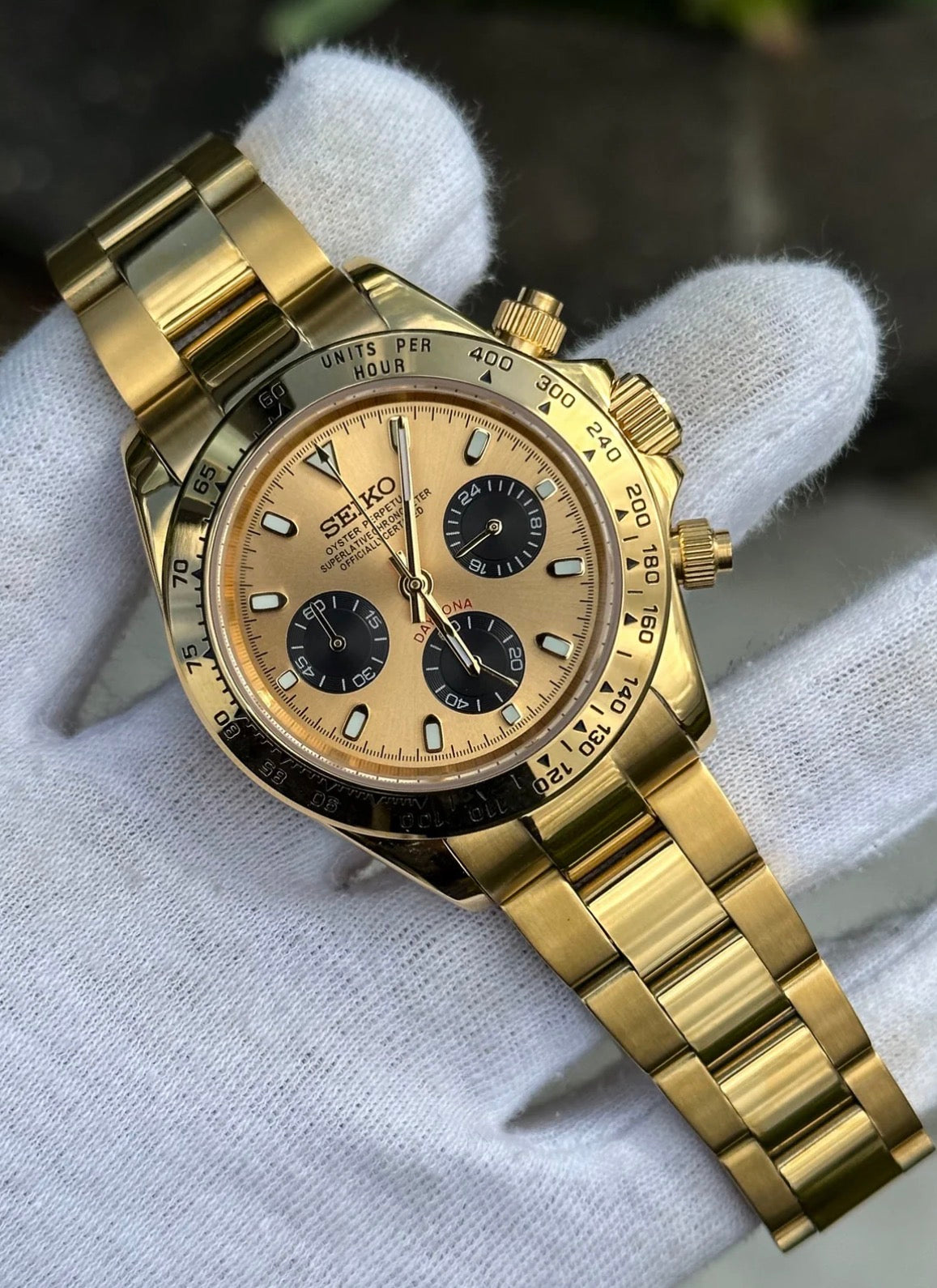 Seiko Daytona Mod ‘Full Gold Pikachu’ 40