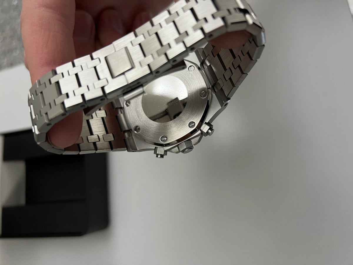 Seiko Royal Oak Mod ‘Steel Black Chrono’ 42