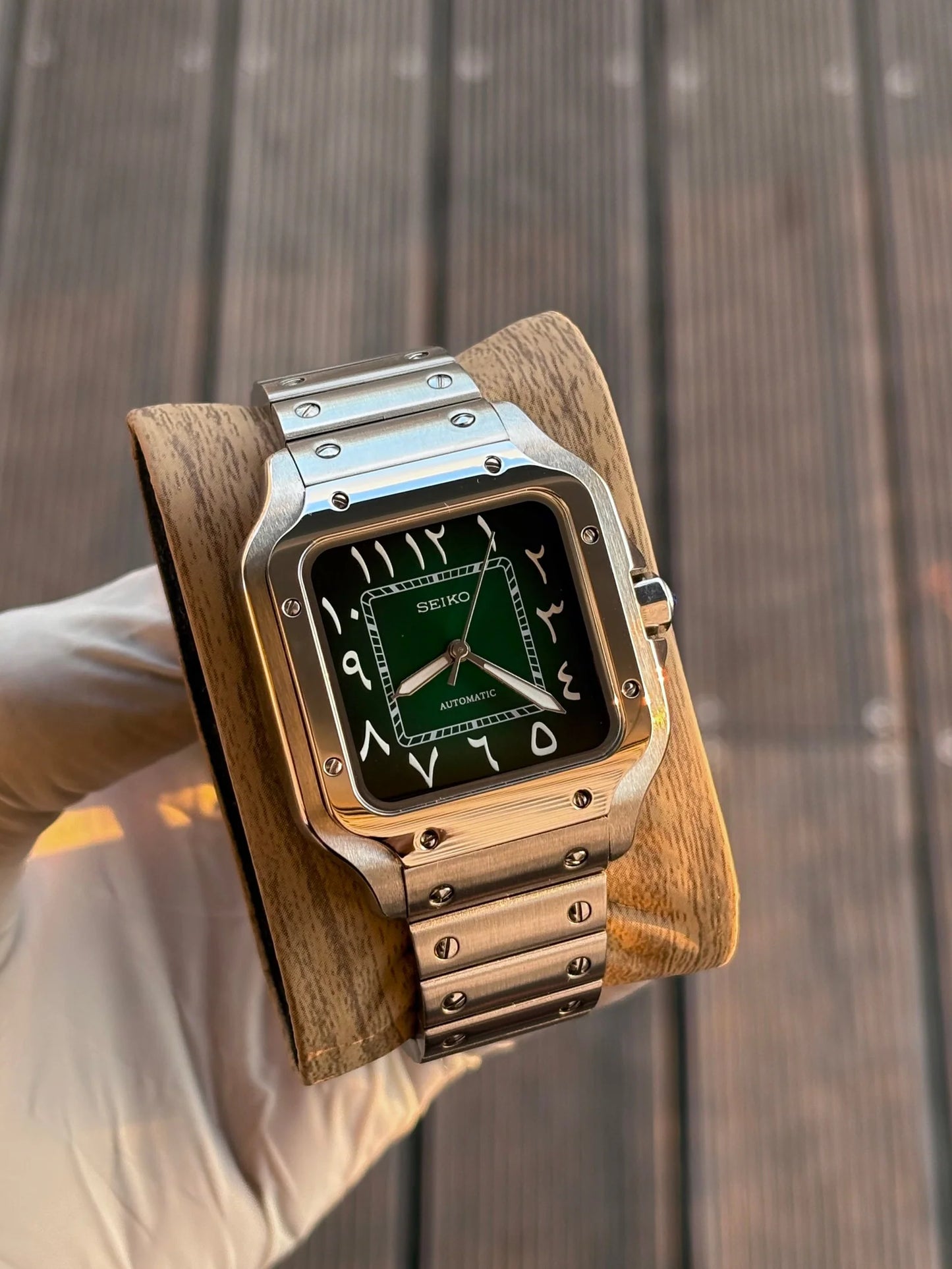 Seiko Santos Mod ‘Arabic Green Dial’ 39