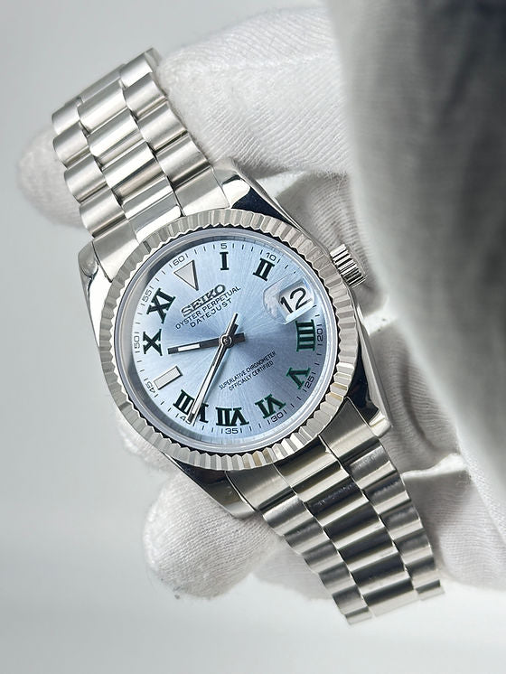 Seiko Date-just Mod ‘Blue Wimbledon Dial’ 36/39