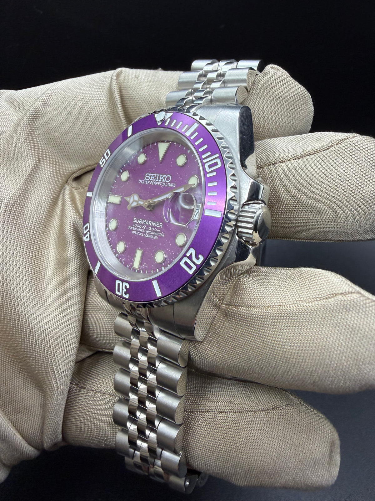 Seiko Submariner Mod ‘Purple’  40mm