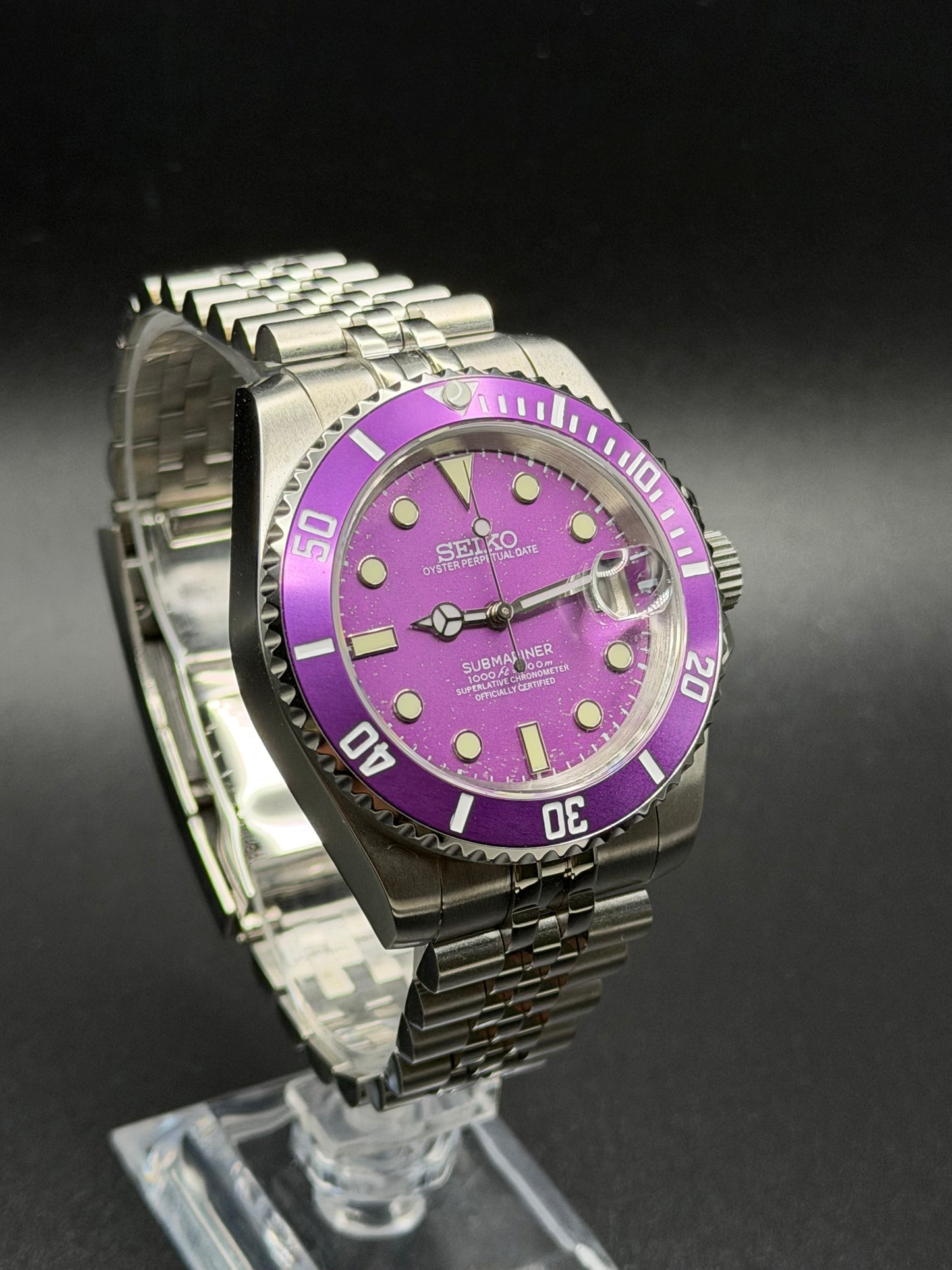 Seiko Submariner Mod ‘Purple’  40mm