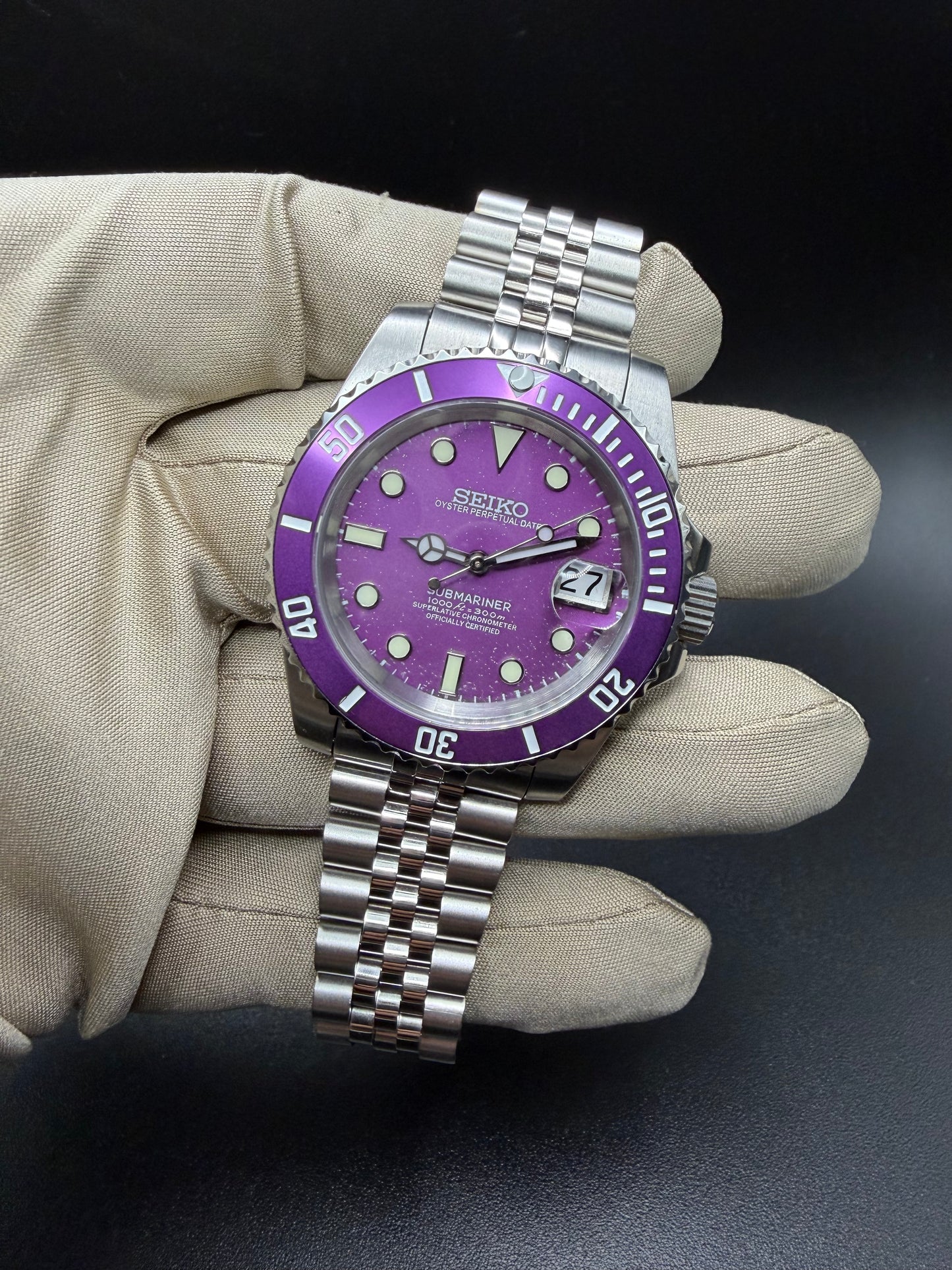 Seiko Submariner Mod ‘Purple’  40mm