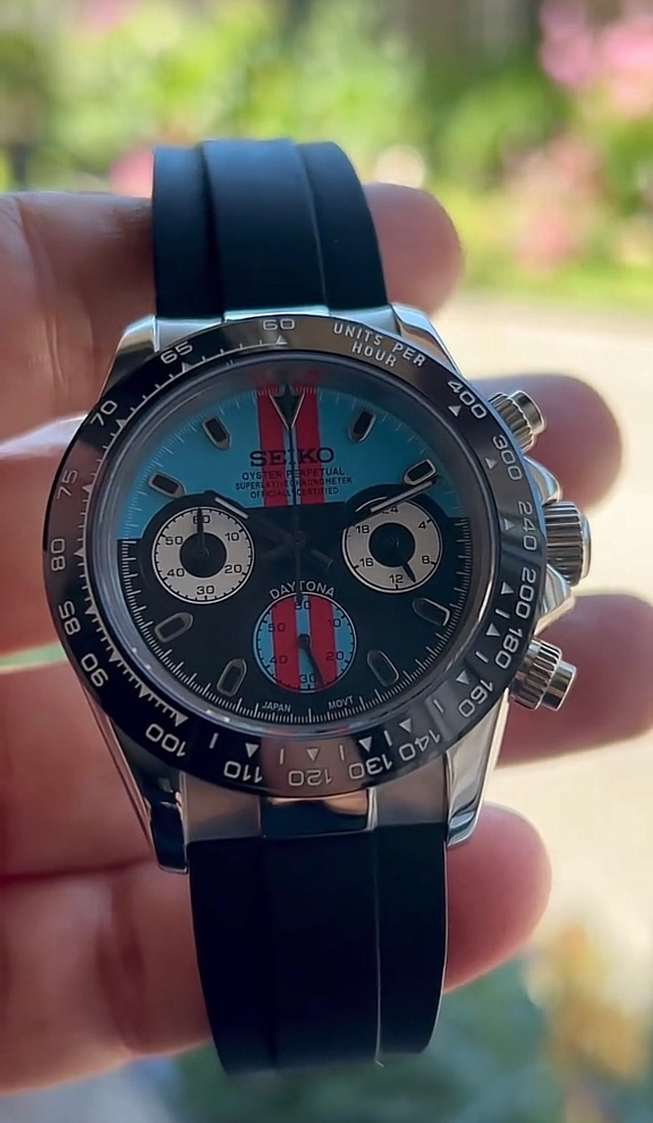Seiko Daytona Mod ‘Orange Blue Racing Dial’ 40