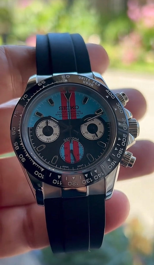 Seiko Daytona Mod ‘Orange Blue Racing Dial’ 40