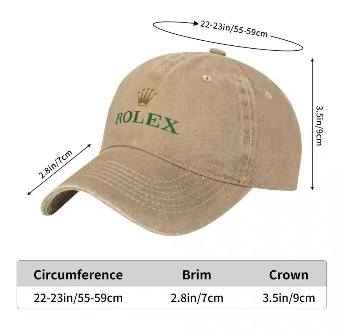 Rolex Baseball Cap
