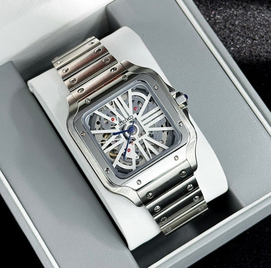 Seiko Santos Mod ‘White Skeleton’ 39mm