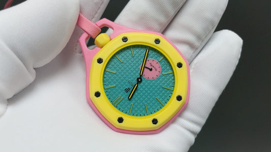 Royal Pop Mod- Pink/ Yellow Bezel