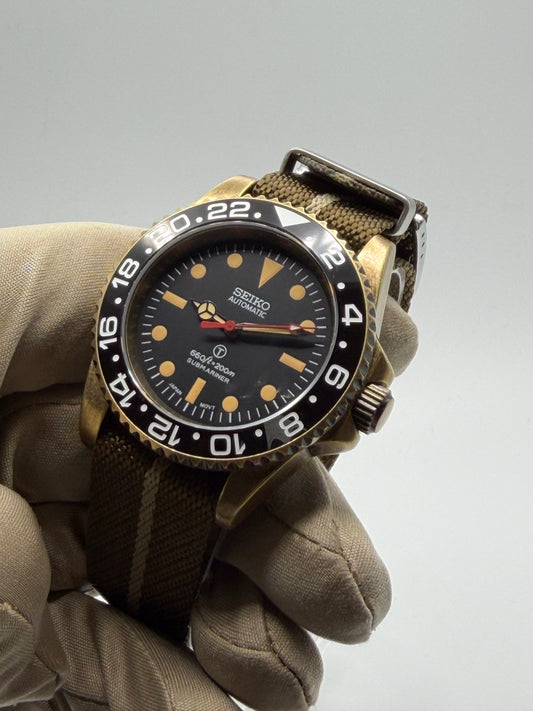Seiko Vintage Submariner Mod ‘Bronze Case’ 40mm