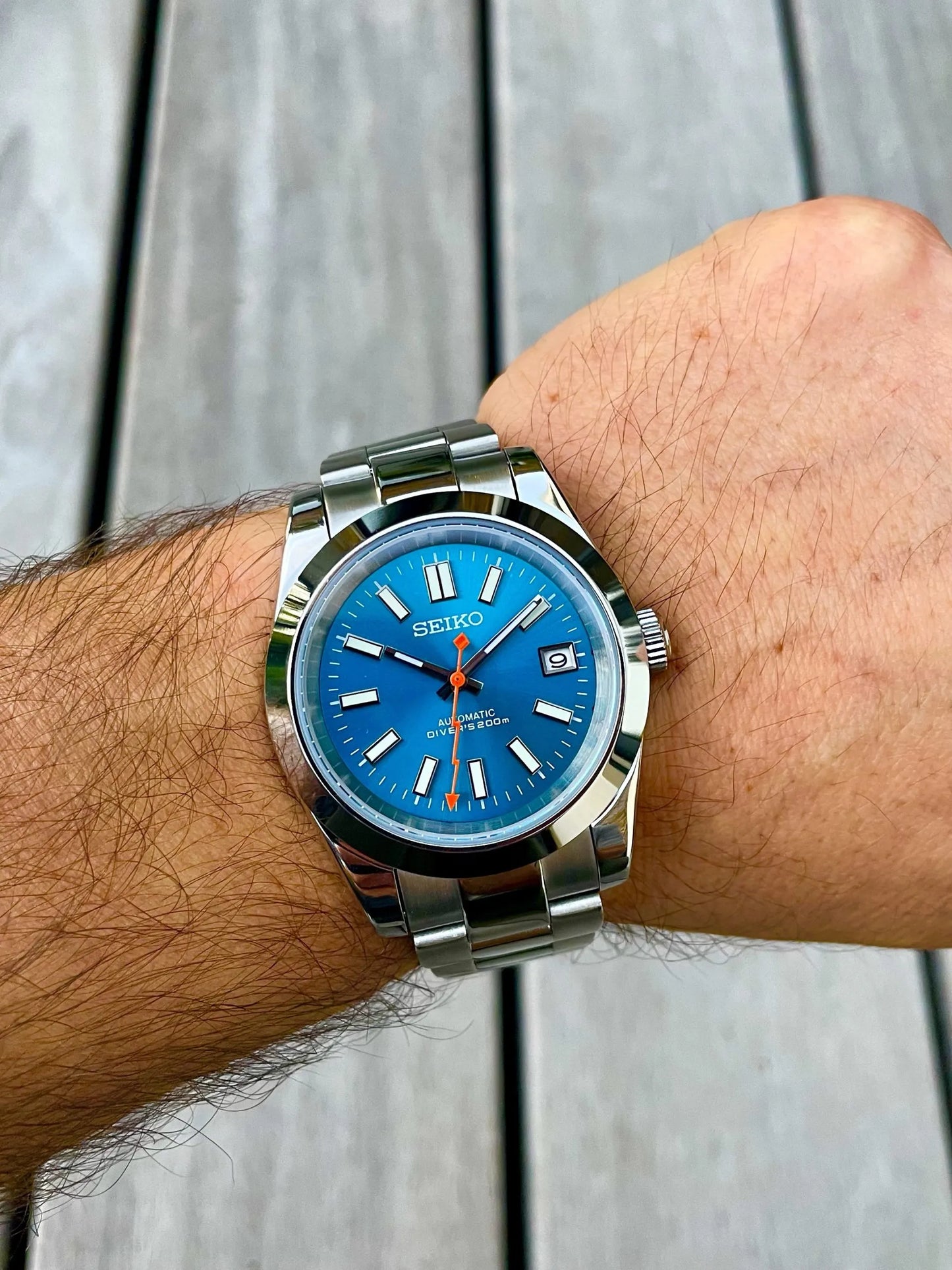 Seiko Mod Milgauss Blue Dial 39
