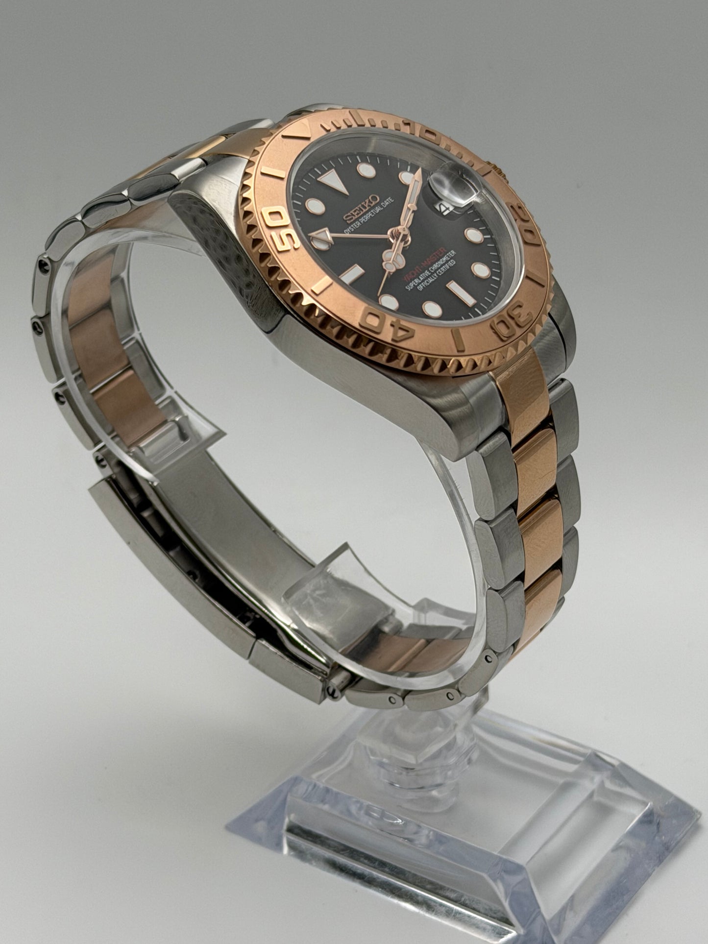 Seiko Yachtmaster Mod GMT ‘Rose Gold /Black Dial’ 40