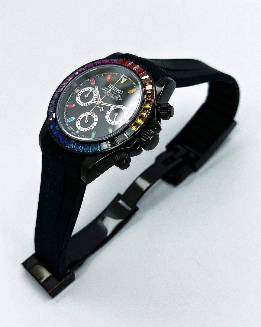 Seiko Daytona Mod ‘Black Rainbow Bezel’ 40