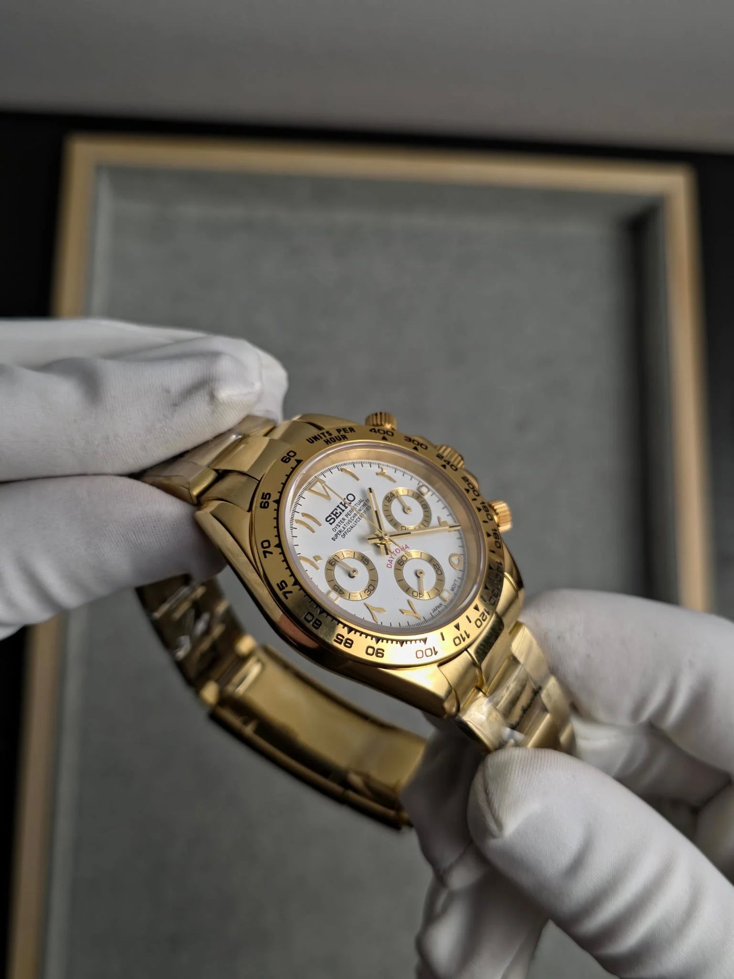 Seiko Daytona Gold ‘Arabic White Dial’ 40